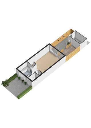 Floorplan - Bergstraat 25, 3446 DB Woerden